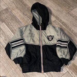 Oakland Raiders Black and Gray Jacket